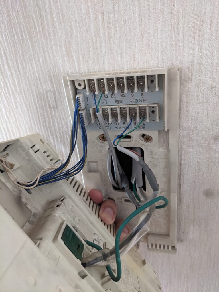 インターフォン交換作業